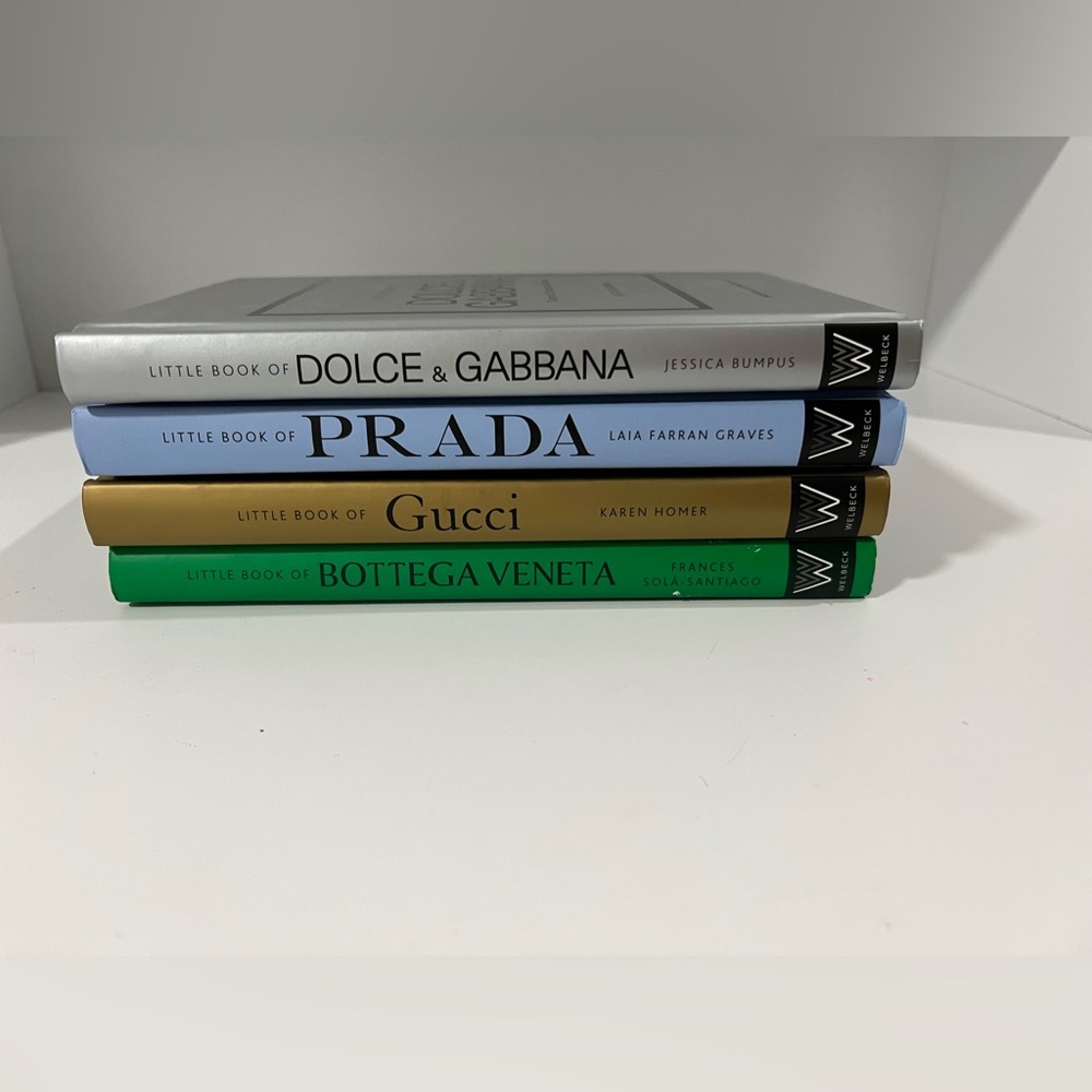Set of Fashion Books -Dolce & Gabbana, Prada, Gucci, Bottega Veneta.